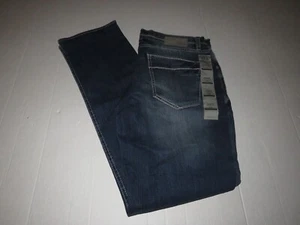 BKE Derek Straight Leg Performance Denim Blue Jeans Size 34L Buckle New Men Man - Picture 1 of 7