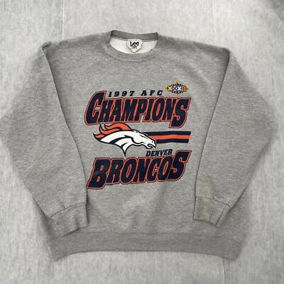 Suéter DE COLECCIÓN Denver Broncos Adulto 2XL Gris Super Bowl Campeones Hombres XXL 90s Foto 1 de 4