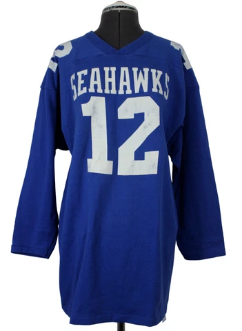Vintage 80s 90s Russell Athletic single stitch Seattle Seahawks football jersey Cover
