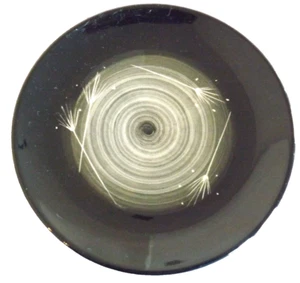 Vintage Atomic Vernon Kilns Ware Imperial Showstopper Dessert Plate Black MCM 6" - Picture 1 of 3