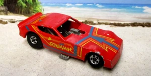 Hot Wheels Vintage Screamin' Red Dodge Funny Car BW Blackwall Malaysia 1985 - Picture 1 of 6