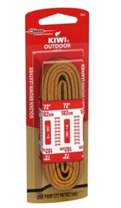 Kiwi Outdoor Shoe and Boot Laces, Golden Brown Leather, 72", Pack of 1 Pair - Picture 1 of 2