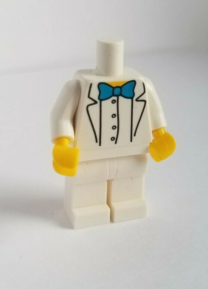 LEGO TUXEDO Minifigure Add Your w/Own Head Propose Body Suit Groom Bow Tie - Image 1 of 1
