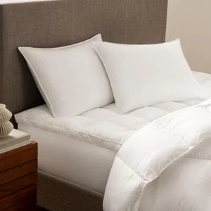 Serta Bed Pillow King Down Alternative Fill Stain Resistant White (Set of 2) - Picture 1 of 2
