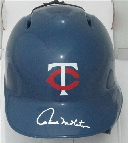 Minn Twins PAUL MOLITOR Signed Rawlings Mini Helmet AUTO - HOF - WS Champ - JSA - Image 1 of 1