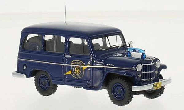 Neo Scale Model 1:43 49538 Willys Jeep Station Wagon Michigan State Police 1954 - Immagine 1 di 1