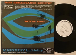 GEORGE BARNES Jazz Renaissance Quintet Movin' Easy Billy Bauer Mercury MONO LP - Imagen 1 de 2