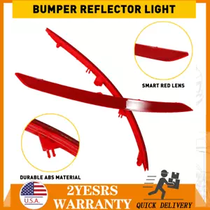 2X Red Left&Right Rear Bumper Reflector Light Lamp For Hyundai Elantra 2017-2018 - Picture 1 of 11