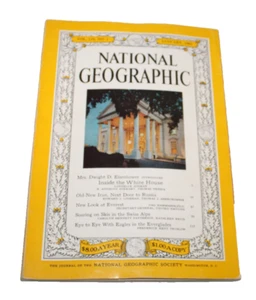 National Geographic Magazine January 1961 Inside White House Iran Ski Swiss Alps - Picture 1 of 1