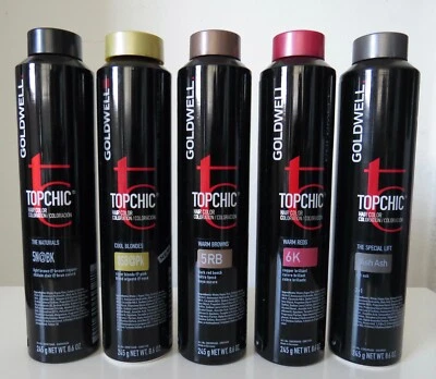 Goldwell topchic permanent hair color cans 245g/8.6 oz. Different shades - Image 1 of 4