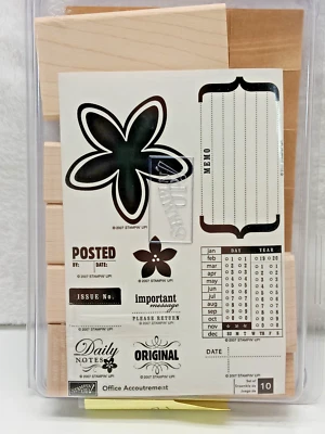 Stampin' Up! Juego de sellos de madera para accesorios de oficina Foto 1 de 3
