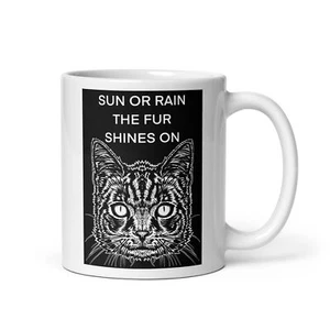 TAZA - SOL O LLUVIA LA PIEL BRILLA - las palabras del gato .3 - tazas artísticas taza desayuno - Imagen 1 de 8