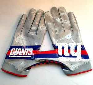 *RARE* UNDER ARMOUR UA NFL NITRO WARP NY NEW YORK GIANTS FOOTBALL GLOVES 3XL PE - Picture 1 of 4
