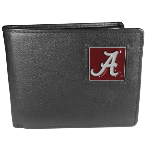 Alabama Crimson Tide Leather Bi-fold Wallet Cover
