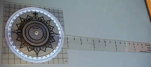 Transparente Transparente de Edición 22" Plástico Un Brazo NUEVO Curso y Curso Inverso Nuevo en Paquete - Imagen 1 de 5
