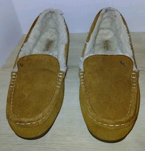 Koolaburra By UGG Lezly Slippers Women's Size 9 Chestnut Brown Fuzzy Insole  - Picture 1 of 14