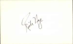 Rich Nye Signed 3x5 Index Card Cut Cardinals Montreal Expos Autograph Den - Picture 1 of 1
