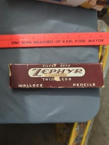 Vintage Pencils Wallace Zephyr Silver Band Medium Extra Thin Lead Lockbond 311 - Picture 1 of 15