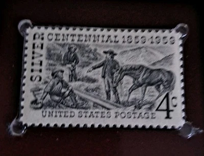 Historic Stamps Of America MNH W/History Silver Centennial 1959 Nevada - Image 1 of 4
