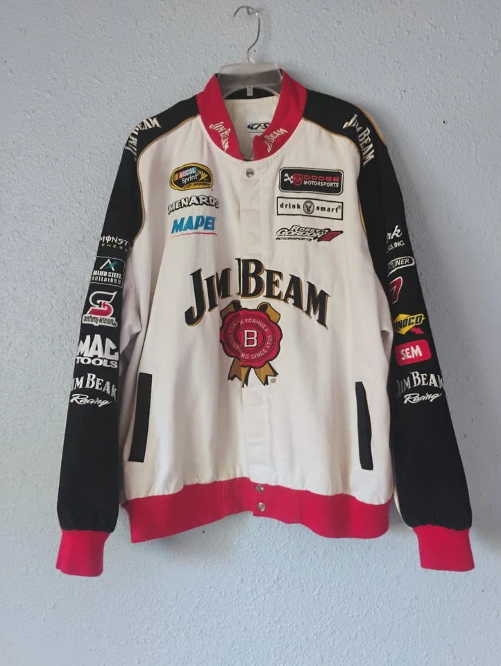 Chaqueta de Carreras Ford Robby Gordon Jim Beam De Colección Nascar XXL Rara Años 90 Años 2000 Y2K Foto 1 de 4