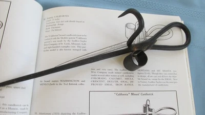 Raro candelabro-minería Ludlow Saylor Wire Company Washington mineros estampados Foto 1 de 4