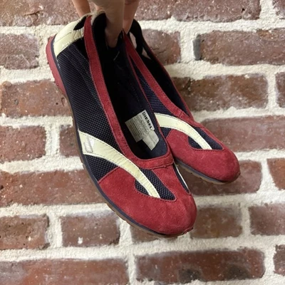 00s Diesel Ballet Zapatos Planos Tenis Ambiente Talla 37 Retro Foto 1 de 4