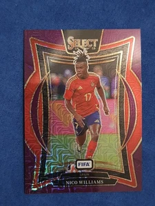 2024-25 Panini Select FIFA #90 Nico Williams Spanien Purple Mojo Prizm - Bild 1 von 2