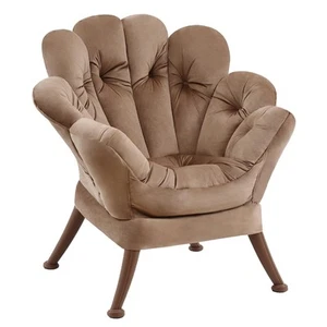 2025 Flower Shape Lazy Chair, Comfy Butterfly Reading Chair Mid-Century Accen... - Picture 1 of 9