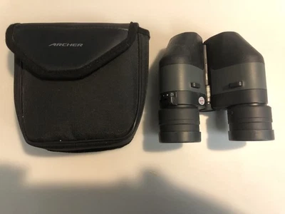 COMPACT ARCHER ZOOM BINOCULARS, ZOOM LENS 6-12X25 WITH SOFT CASE, - Image 1 of 4