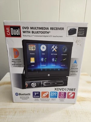 NEW IN BOX Dual Electronics XDVD179BT 7 in LED Touch Screen Multimedia Receiver - Image 1 of 4