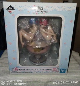 BANDAI Ichiban Kuji A Prize Re:Zero Rem & Ram - Pudding a la mode - Figure - Picture 1 of 21