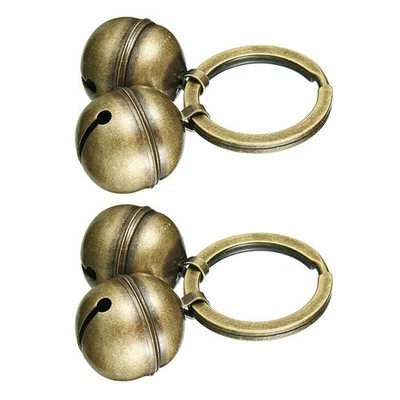 2 Strings in 4 Pieces Pet Collar Bells Brass Bells for Cat Dog Charm Bells - Image 1 of 4