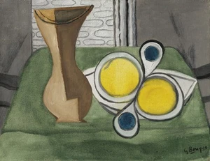 Georges Braque: Vase et fruits, 1931-Archival Quality Art Print. - Picture 1 of 1
