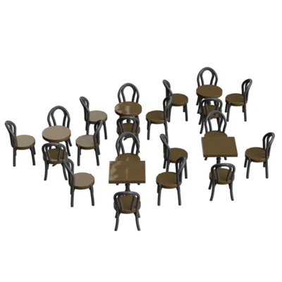 FO120A – Cafe Furniture OO/HO Scale - Image 1 of 2