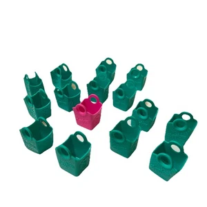 Shopkins Einkaufskörbe 14 Stück türkis grün Tüten 1 rosa Mini Saison Serie 2 - Bild 1 von 5