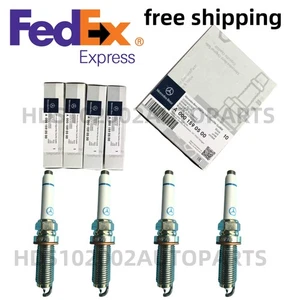 4X Mercedes-Benz spark plug A0001590500 M176 M177 M260 M264 AMG SILZKFR OEM - Picture 1 of 4