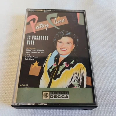 Patsy Cline - 12 Greatest Hits Cassette Tape MCA Records Vintage Country Music - Image 1 of 4