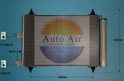 Air Conditioning Condenser Fits Citroën Berlingo Xsara Peugeot AUTO AIR 16-9748 - Image 1 of 4