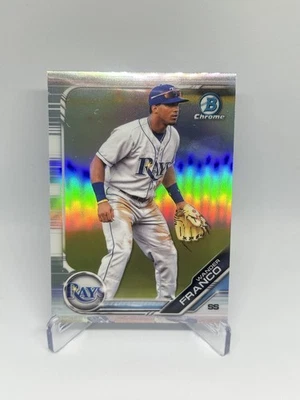 Bowman Draft Prospect Refractor Wander Franco 2019 #BDC-93 Rays Foto 1 de 2