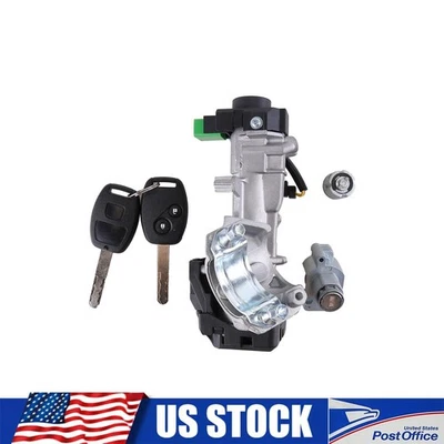 Ignition Door Lock Cylinder Switch Assembly & 2 Remote Key For Honda Crv 2007-11 - Imagem 1 de 4