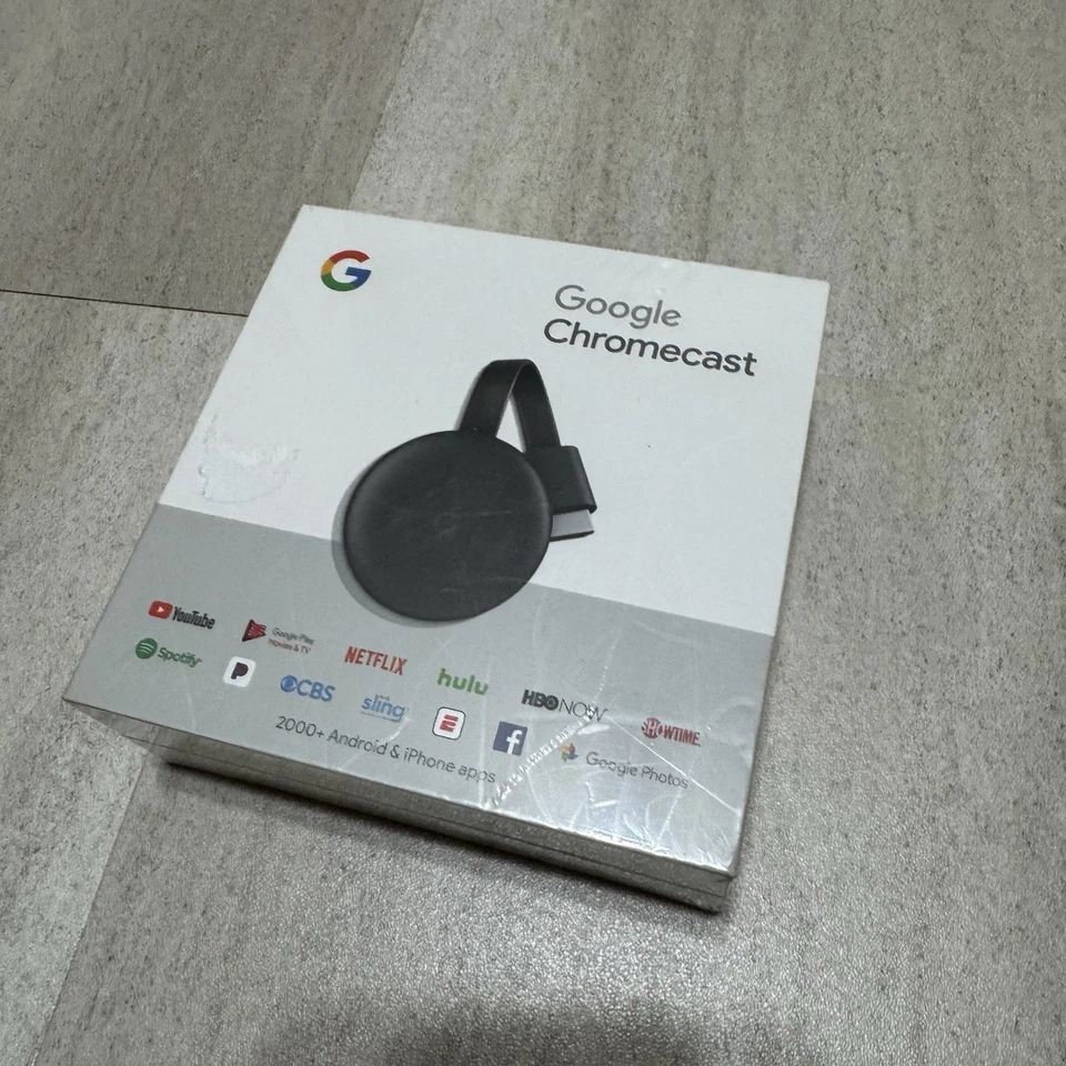 Google Chromecast 3rd Gen HDMI Streaming Media Player 1080p. Brand New & Sealed! - Image 1 of 4