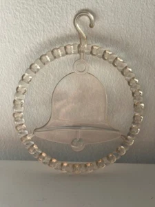 VINTAGE CHRISTMAS SELCO HARD PLASTIC ORNAMENT BELL - Picture 1 of 7