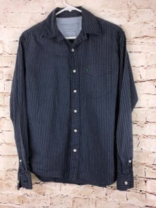 American Eagle Outfitters Mens Traditional Shirt XS Long-Sleeve Blue / White  - Picture 1 of 5