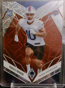2022 Panini Phoenix Rookies Red Lazer Khalil Shakir #145 47/150 RC Buffalo - Picture 1 of 2