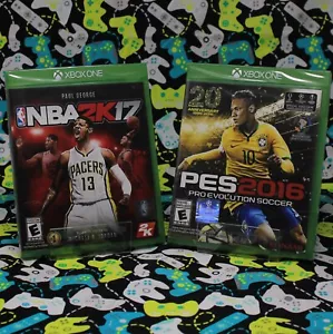 Xbox One sealed 2 game bundle NBA 2k17 and 20th Anniversary Pro Evolution Soccer - Picture 1 of 2