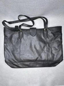 Bolso de Mano Vintage Porox Cuero Sintético Negro - Imagen 1 de 9