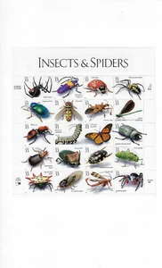 US Stamps /Postage/ Sheet Sct #3351 Insects & Spiders MNH F-VF OG FV $6.60 - Picture 1 of 1