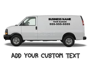 2 Custom Business Decals Stickers Landscaping Job Trailer Truck Carpet Cleaning - Imagen 1 de 3