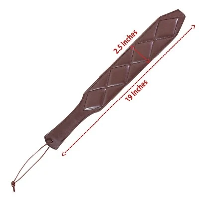LEATHER PHOBIA Real Cow Leather Spanking Paddle Slave Spanker BDSM Fetish SM Flirting Fetish