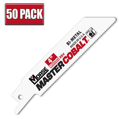 4  X .035  24 TPI Morse Master Cobalt Bi-Metal Reciprocating Saw Blade - 50 Pack • 87.99$